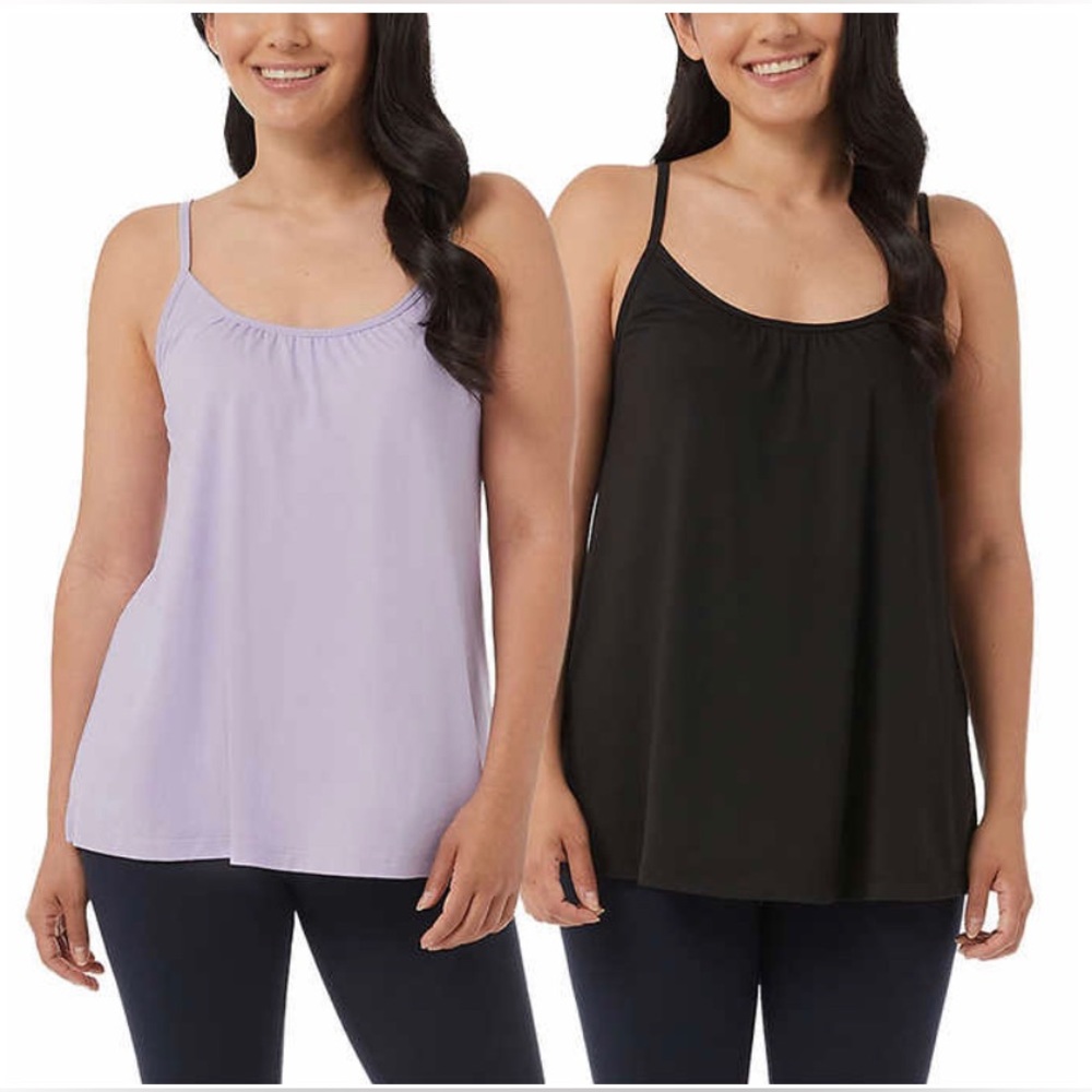 2Pack 32 Degrees Cool Ladies Bra Top Cami
